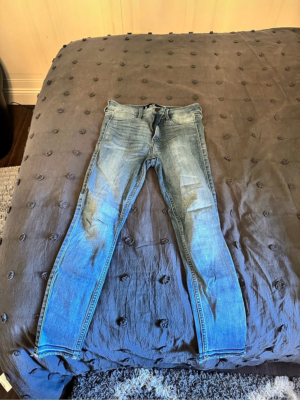 Hollister High-Rise Crop Jeans Skinny Jeans Waist 26 Blue